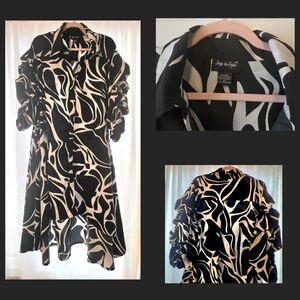 Stylish Black and Cream Women's Dress